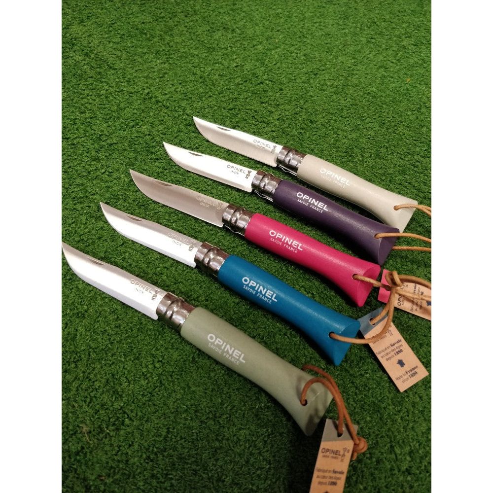 Opinel N°06 värviline pitsiga käepide (saadaval 5 värvitoonis)