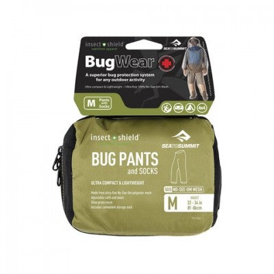 „Sea To Summit Bug Pants“ su alyvuogių kojinėmis