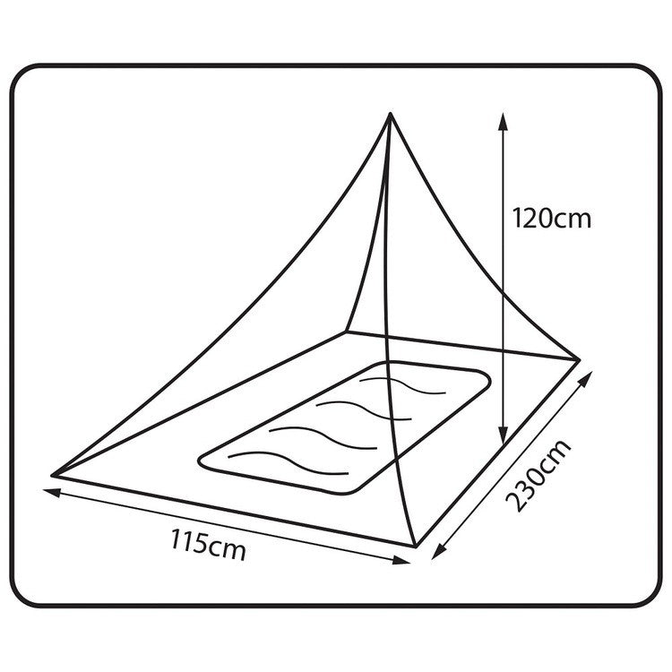 360° Degrees Mosquito (Insect) Net Single - DABAI.LV