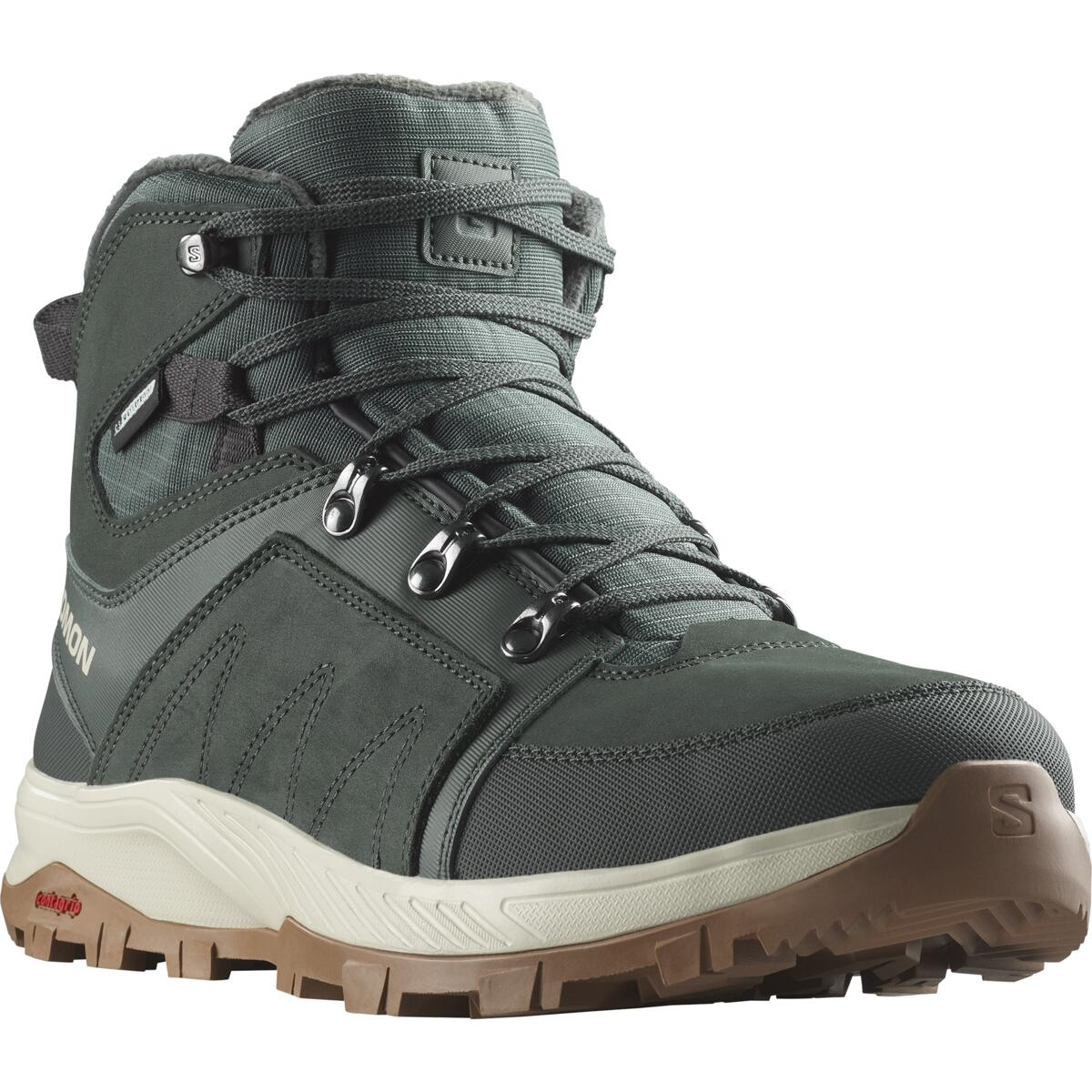 SALOMON apavi Outchill TS CSWP dark green/white