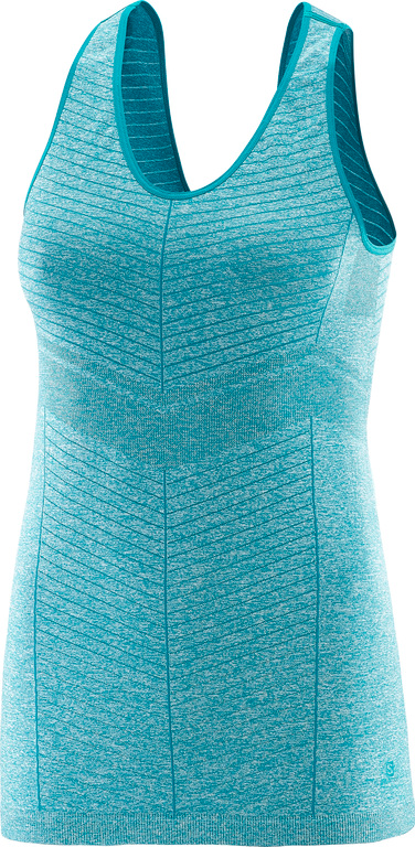 SALOMON krekls bez piedurknēm Elevate Seamless Tank W blue/stripes
