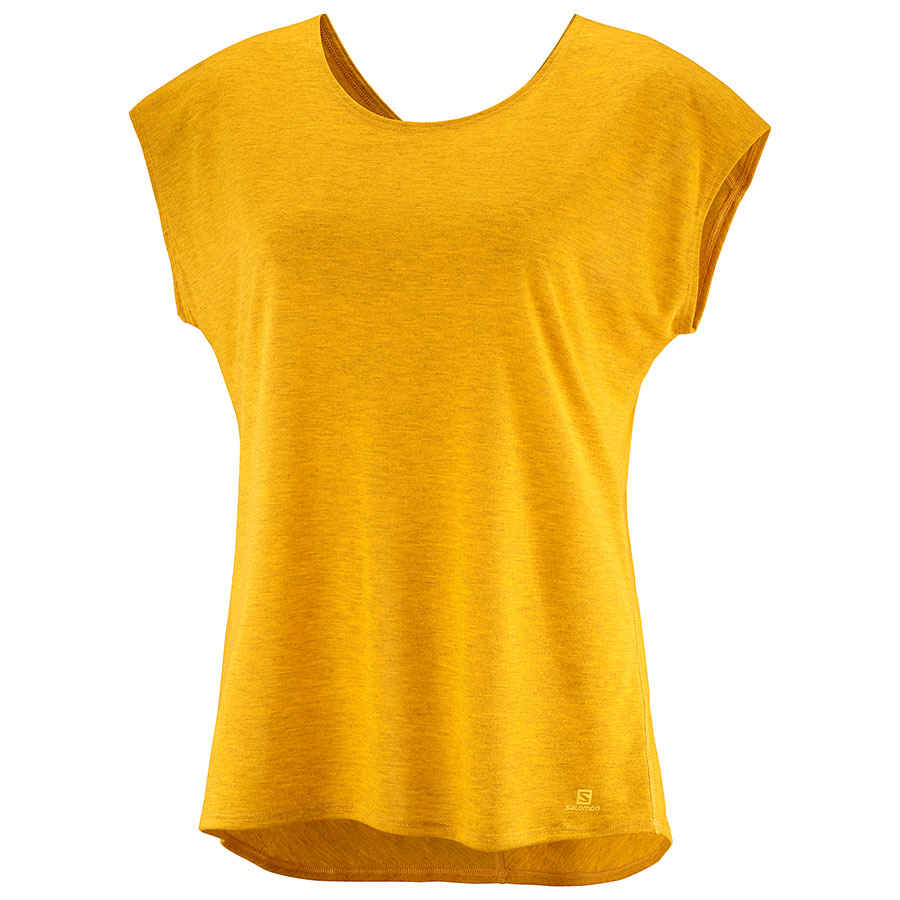 SALOMON krekls bez piedurknēm Comet Tee W mustard