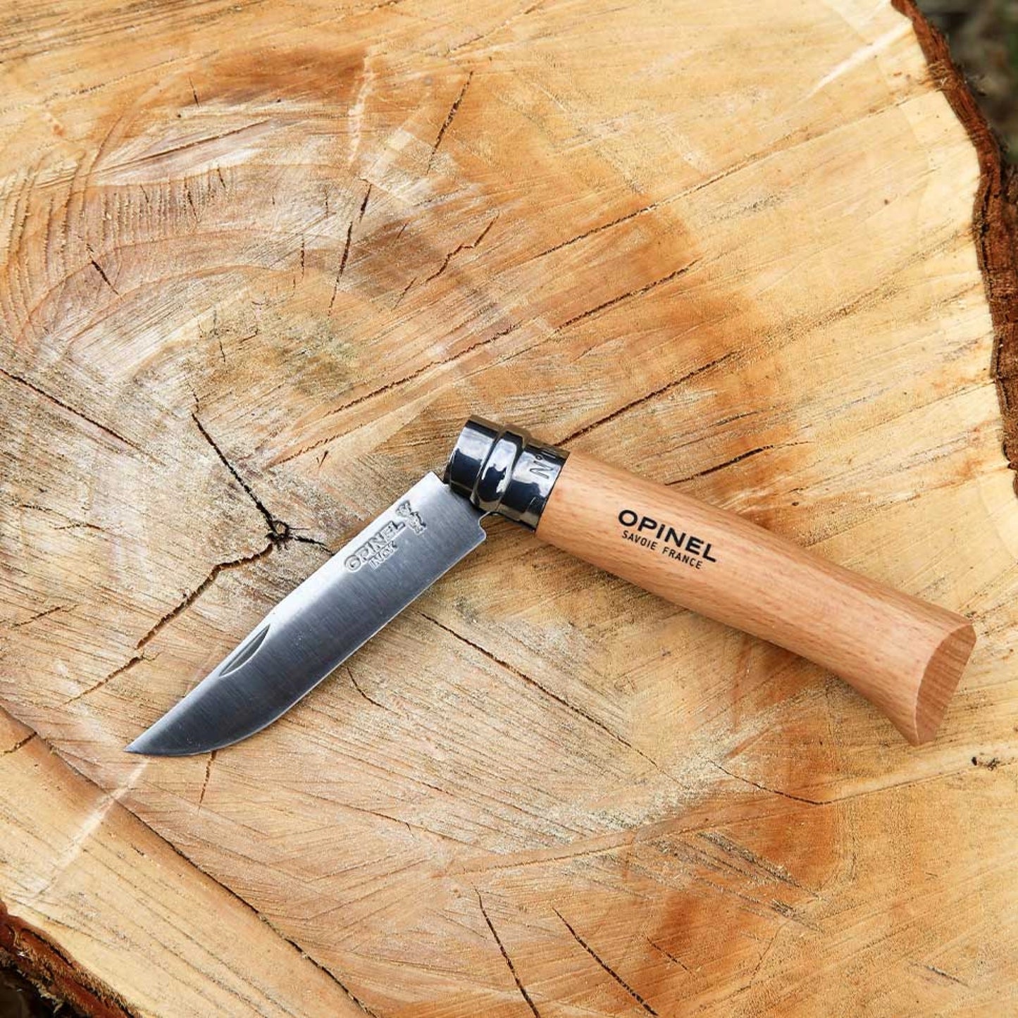 Opinel Blister nerūdijančio plieno bukas (galimi įvairių dydžių)