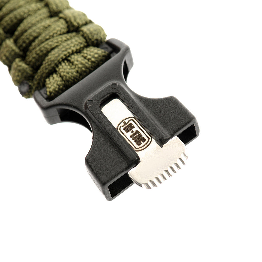 M-Tac paracord bracelet ar krama šķiltavām, kompasu un svilpi
