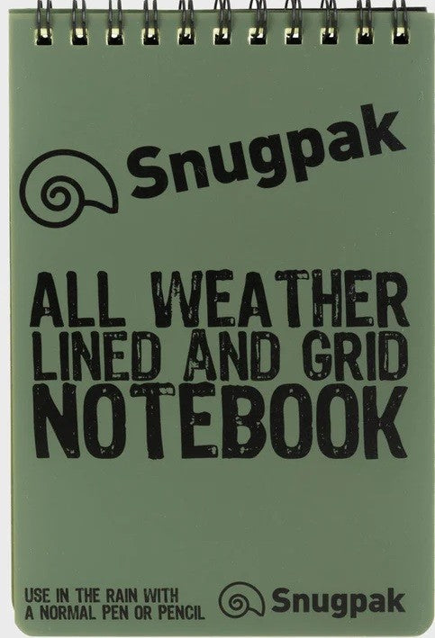 Snugpak Water Resistant Notebook (Olive)