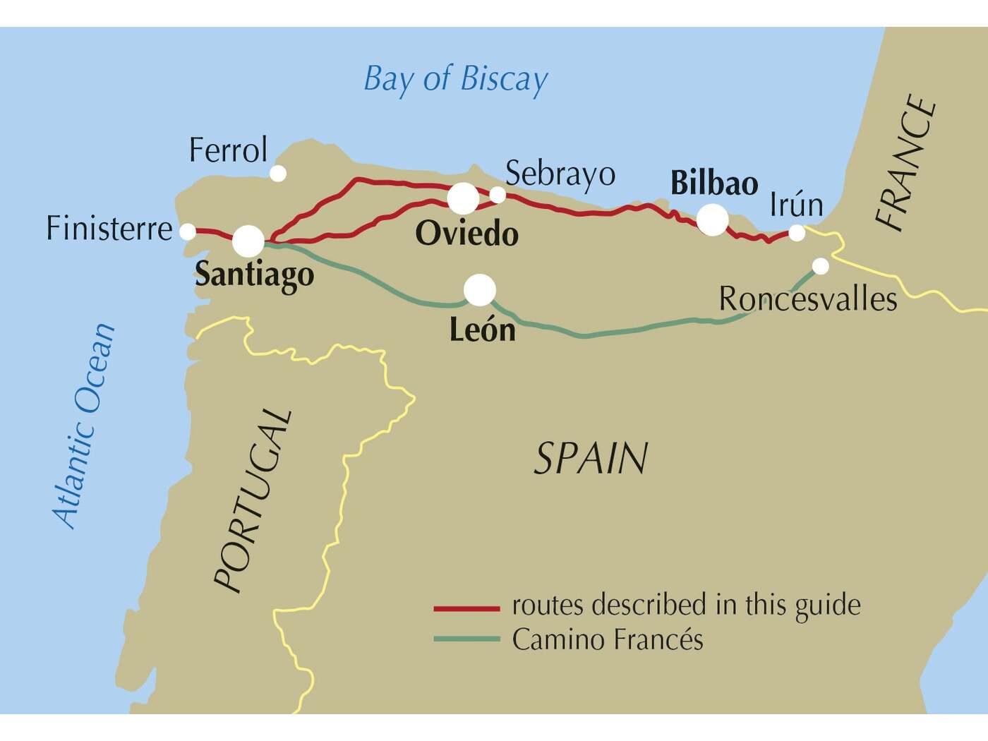 The Camino del Norte and Camino Primitivo To Santiago de Compostela and Finisterre from Irun or Oviedo (ENG) - DABAI.LV