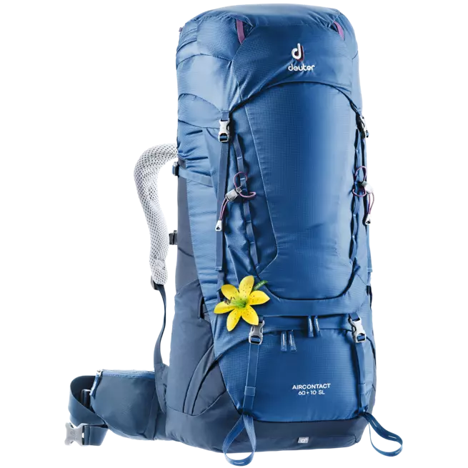 Deuter Aircontact 60+10 SL (pieejama zila vai zaļa)