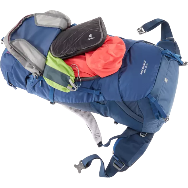 Deuter Aircontact 60+10 SL (pieejama zila vai zaļa)