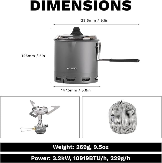 Fire-Maple Petrel G2 Ultralight Cooking Set 750 ml