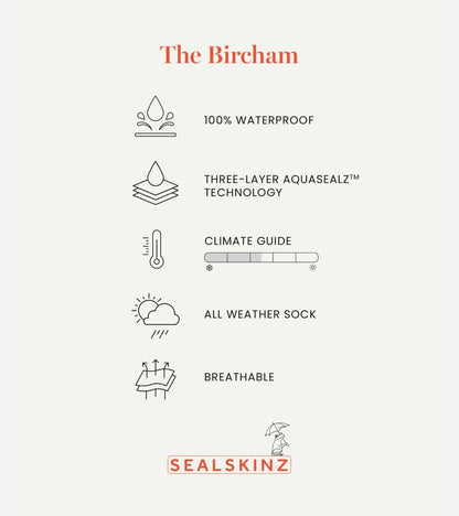 Sealskinz Bircham Waterproof All Weather Ankle Length Sock