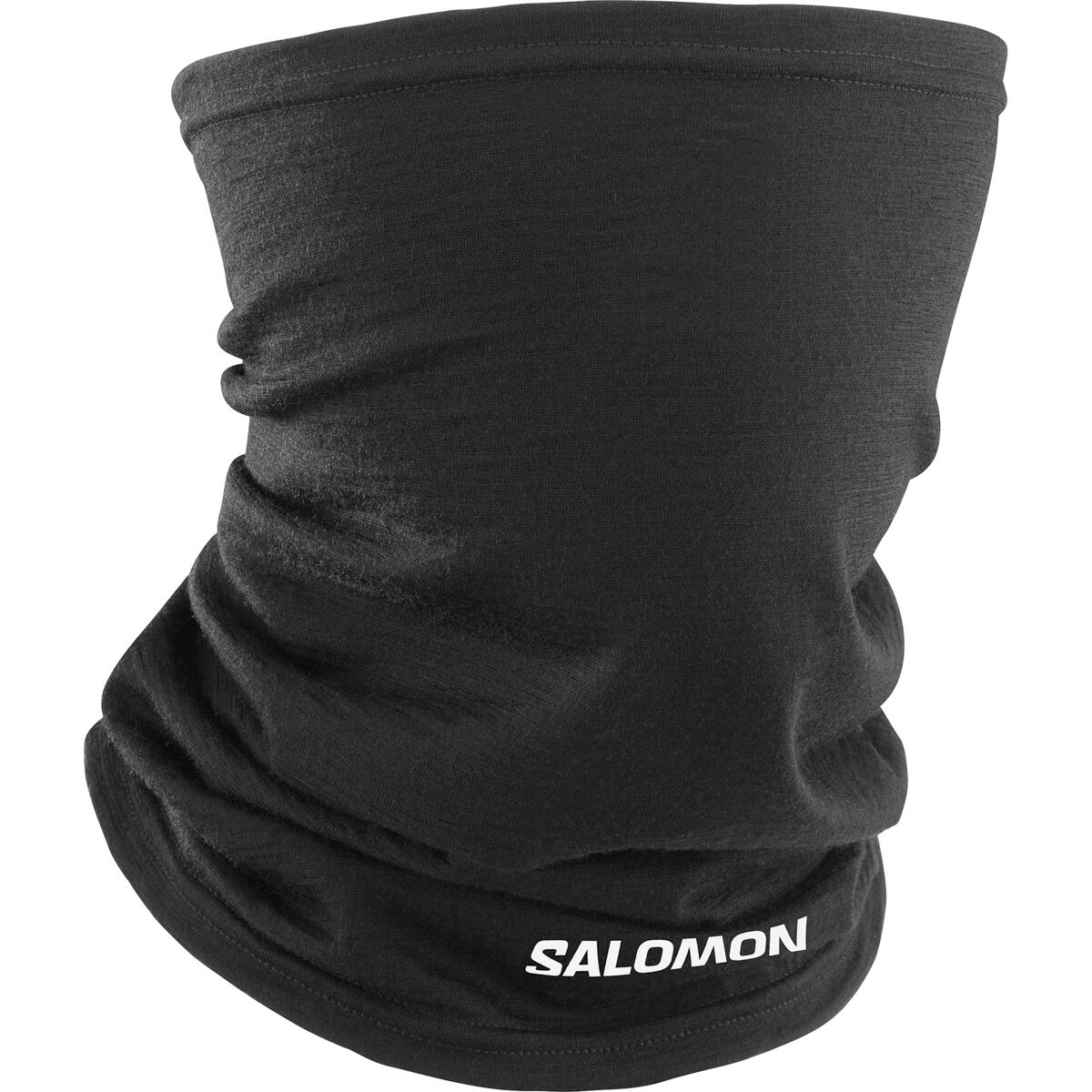 SALOMON Merino Neck gaiter black — Maskas un kakla sildītāji