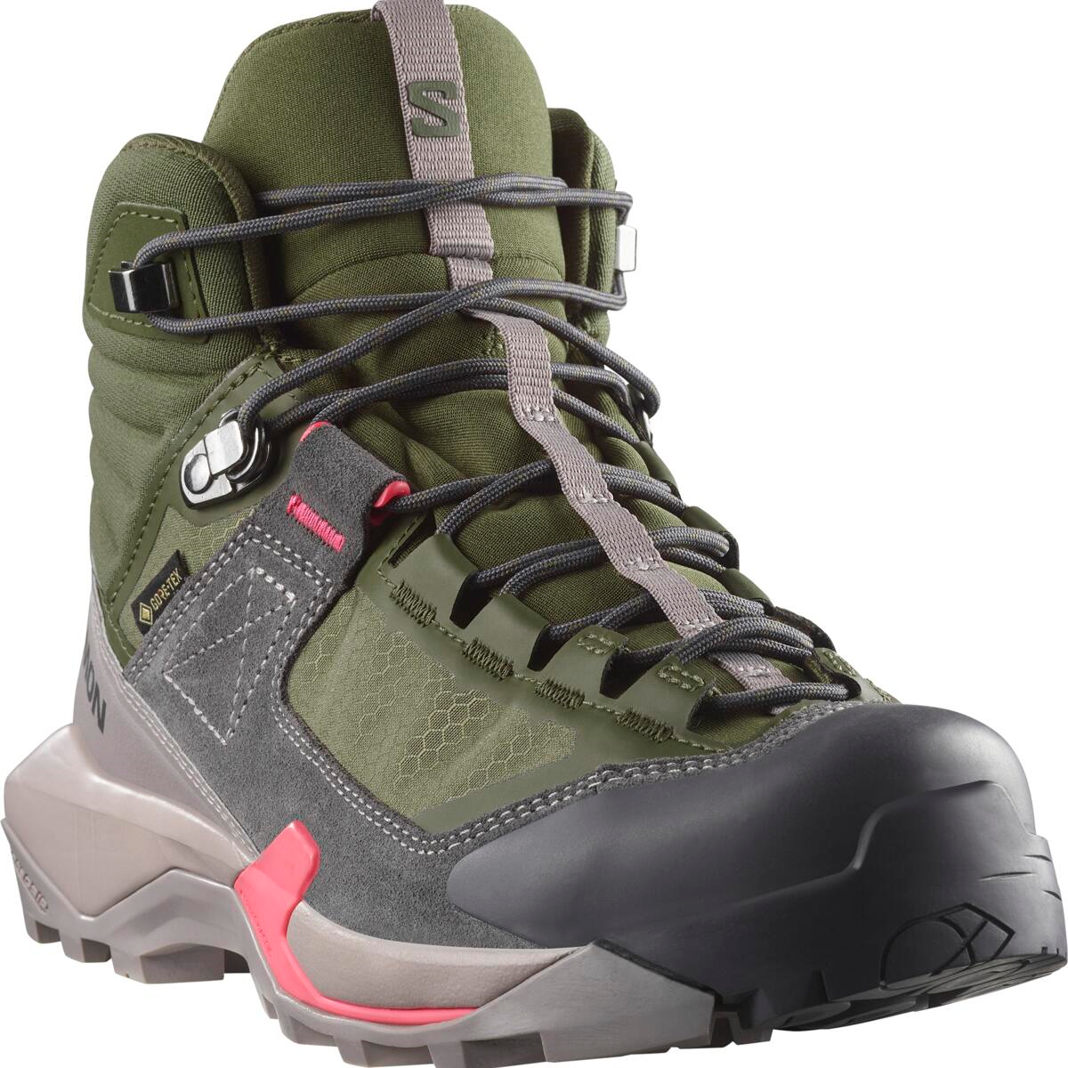 SALOMON apavi X Ultra Alpine Mid GTX W green/grey/pink
