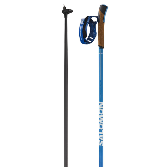 SALOMON S/Max Carbon Click blue/black slēpošanas nūjas