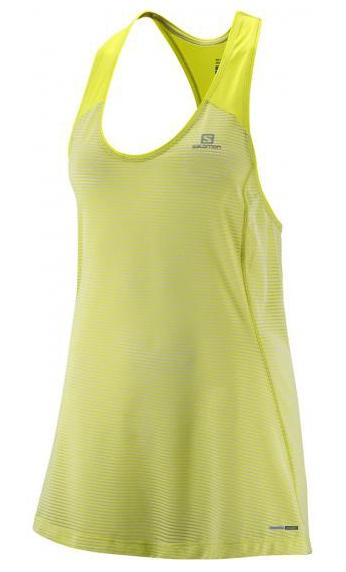 SALOMON krekls bez piedurknēm Elevate Tank Tunic W fluo yellow