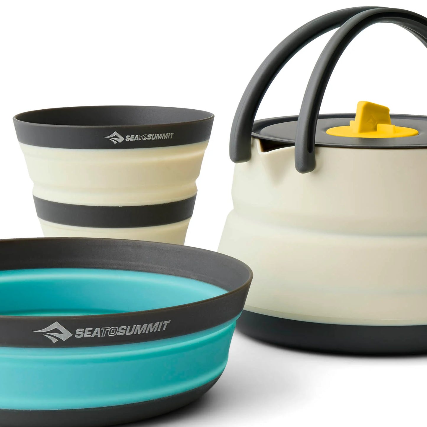 Sea To Summit Frontier Ultralight Collapsible Kettle Cook Set 3pc  (One person set)