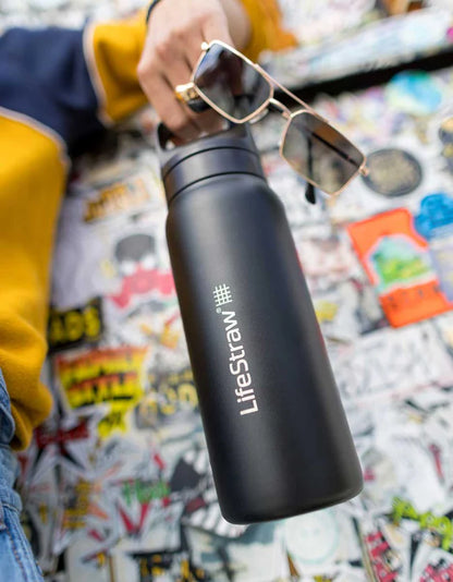 LifeStraw Go 2.0 Stainless Steel Water Filter Bottle 1L