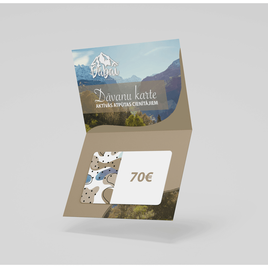 Dāvanu karte 70EUR vērtībā - DABAI.LV