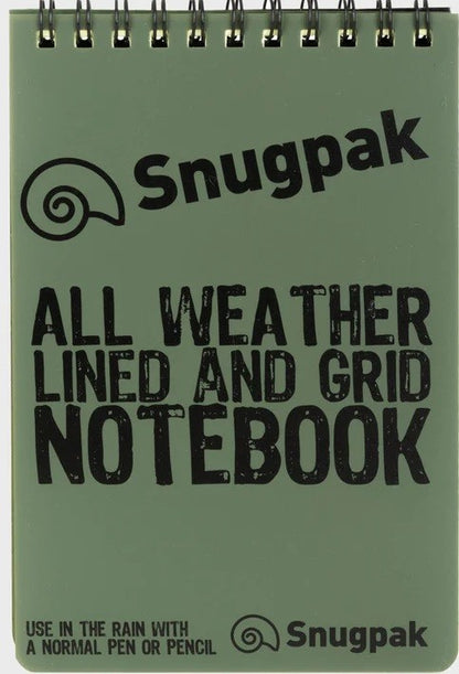 Snugpak Water Resistant Notebook (Olive)