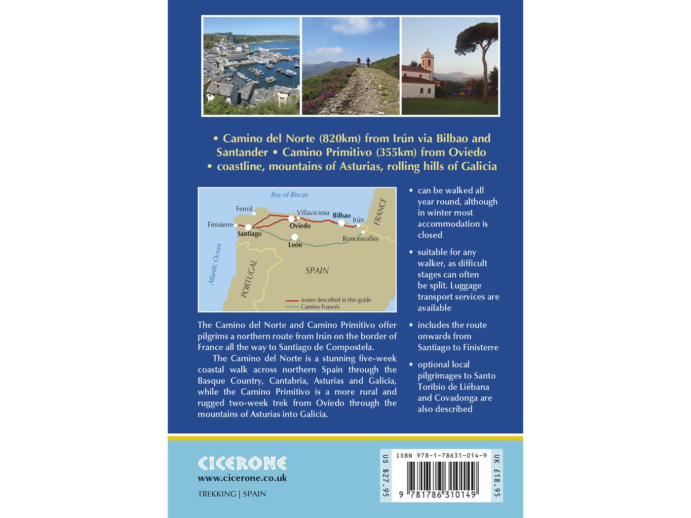 The Camino del Norte and Camino Primitivo To Santiago de Compostela and Finisterre from Irun or Oviedo (ENG) - DABAI.LV