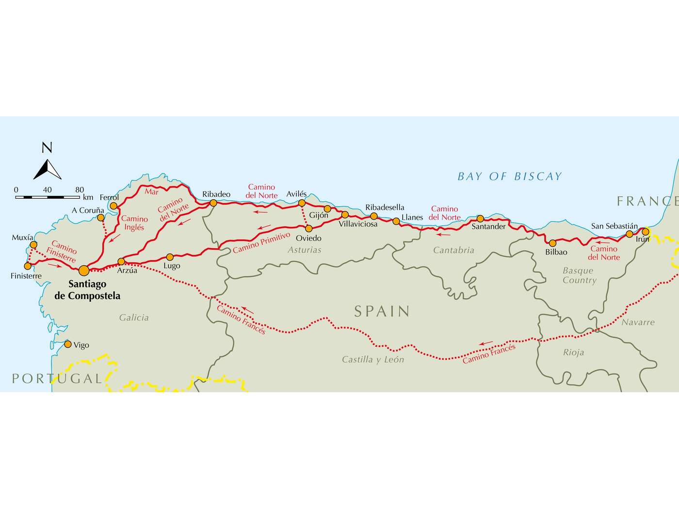 The Camino Ingles and Ruta do Mar (ENG) - DABAI.LV